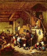 Adriaen van ostade The Schoolmaster. oil on canvas